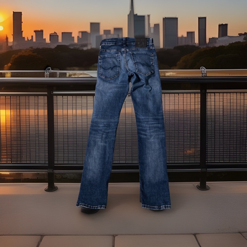 J&J Jack & Jones‎ Slim GLENN Stretch Blue Mens Jeans Size 27 / 32